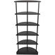Spago Matte Black Bookcase
