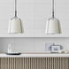 AH by Alexa Hampton Leander 3 Light Smith Steel Pendant Ceiling Light