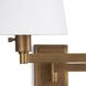 Virtue Wall Sconce Wall Light in Natural Brass