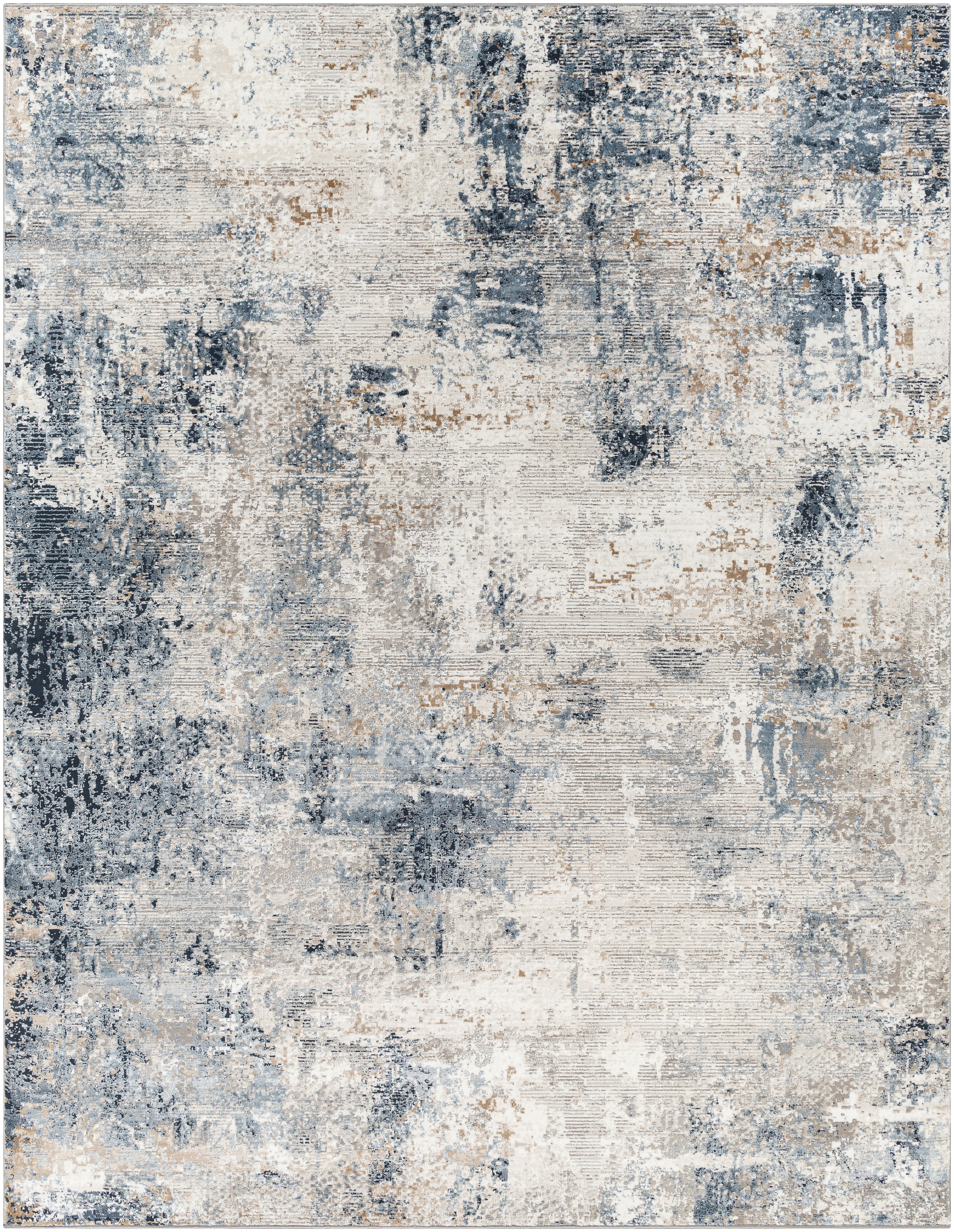 Allegro 120 X 94 inch Light Grey Rug, Rectangle