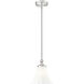 Fleur 1 Light 8 inch Brushed Nickel Pendant Ceiling Light