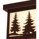 Yosemite 2 Light 12 inch Burnished Bronze Outdoor Ceiling