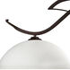 Phoenix 3 Light 52 inch Bronze Billiard Ceiling Light in Matte Opal Glass