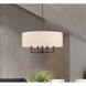 Meridian 4 Light 18 inch Brushed Nickel Pendant Chandelier Ceiling Light 