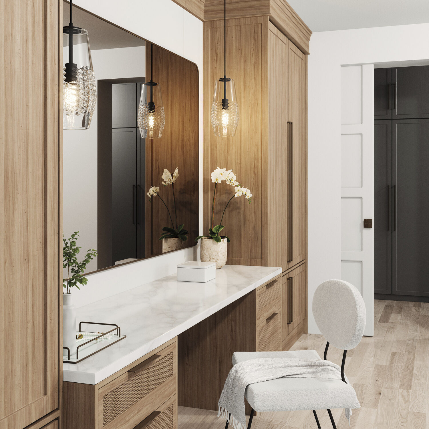 Dena 1 Light 7 inch Matte Black Pendant Ceiling Light