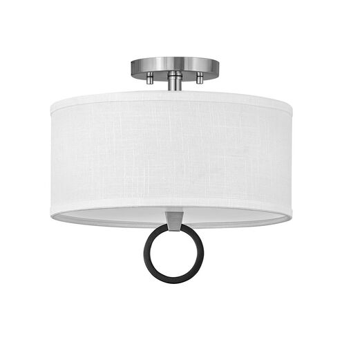 Galerie Link LED 13 inch Brushed Nickel Semi-Flush Mount Ceiling Light