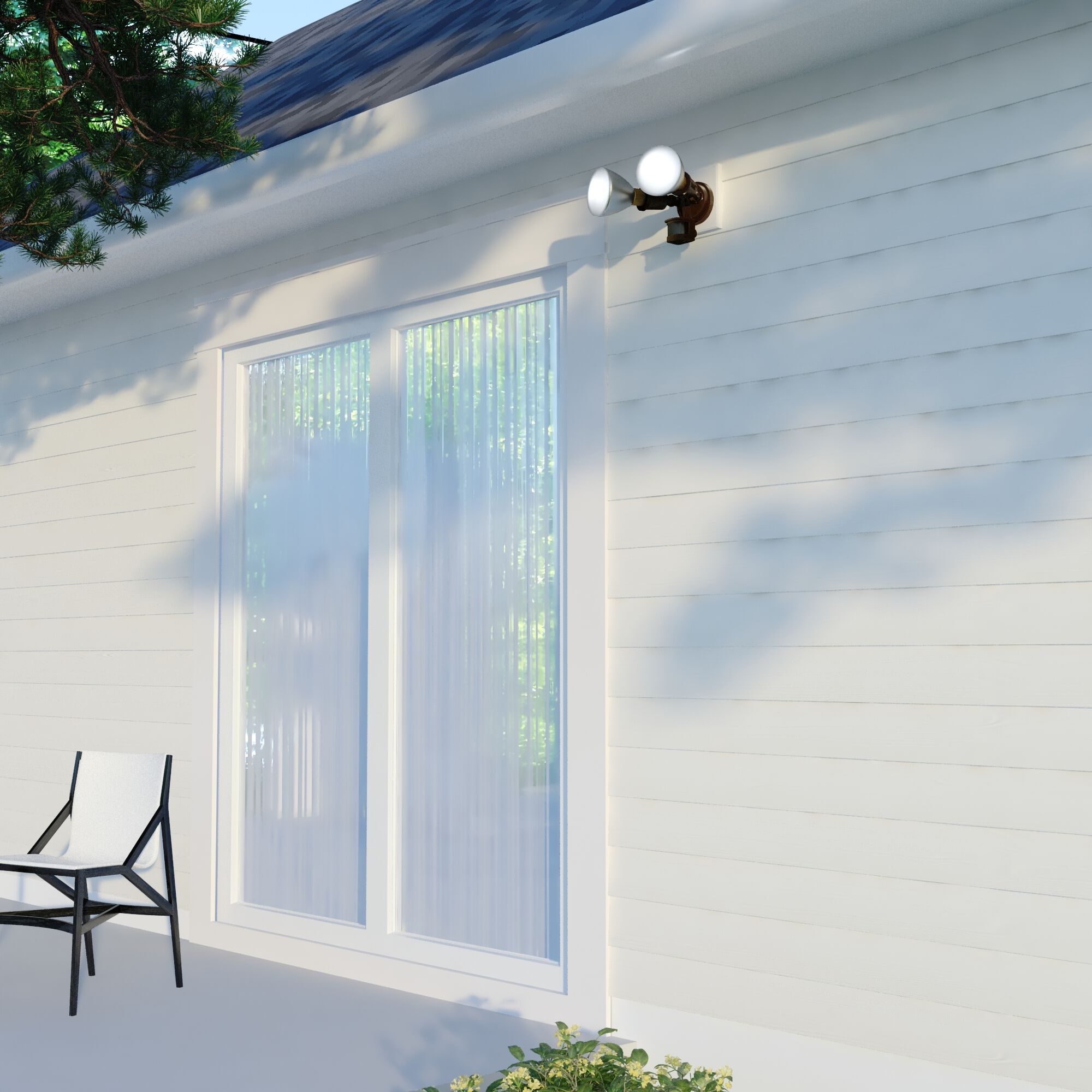 Outdoor Security LED 6.25 inch Bronze Outdoor Security