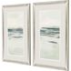 Waterside Collection Modern Brushed Antique Silver Framed Art