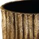 Echo 22.5 X 10.13 inch Antique Gold and Black Drink Table
