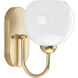 Carisa 1 Light 7 inch Vintage Gold Bath Vanity Wall Light