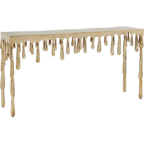 Liquid Gold 59 inch Gold Console Table