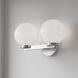Ardeva 2 Light 14 inch Chrome Bathroom Vanity Light Wall Light