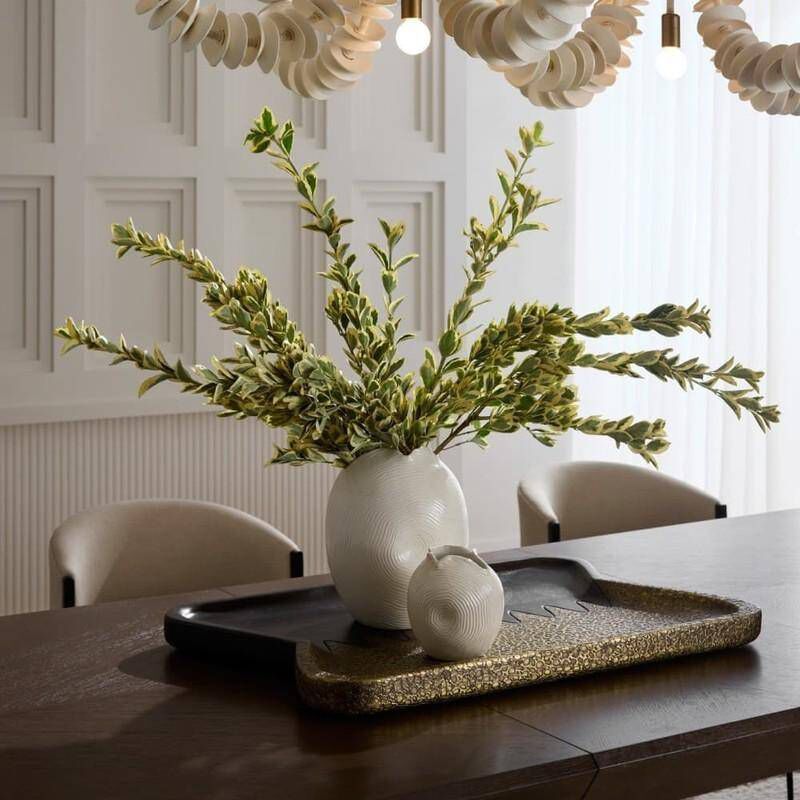 Kolby Antique Brass and Umber Tray