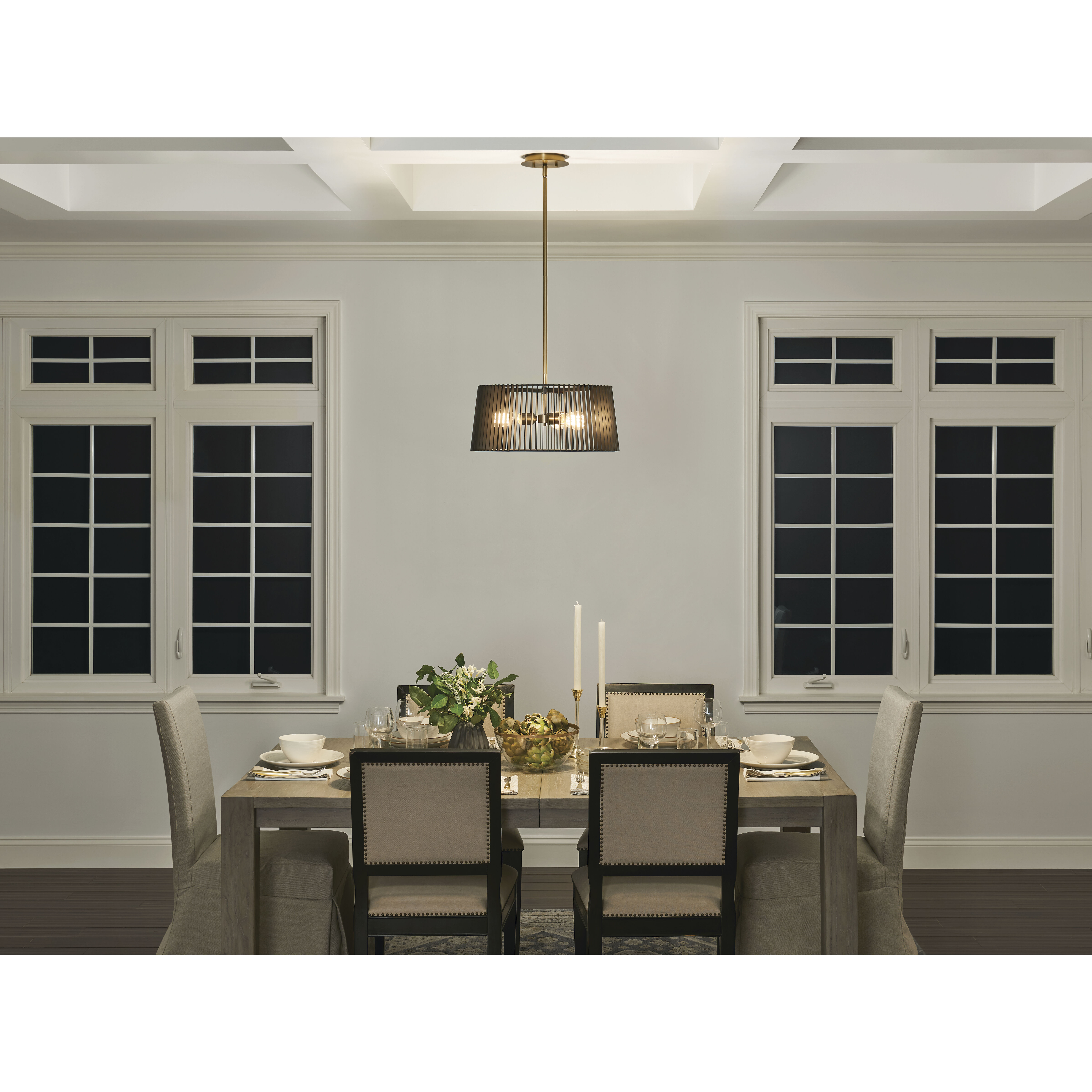 Linara 3 Light 18.5 inch Black Pendant Ceiling Light