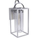 Neo 1 Light 28 inch Satin Aluminum Outdoor Wall Lantern