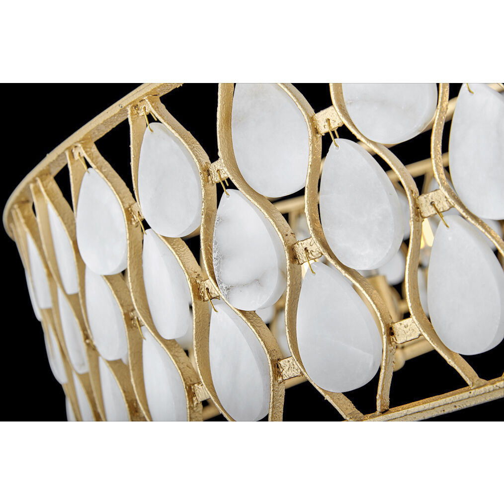 Estie 8 Light 38 inch Piastra Gold Interior Hanging Ceiling Light