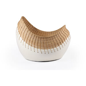 Lisboa White with Natural Centerpiece, Bowl