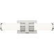 Idris LED 18.5 inch Brushed Nickel Bath Vanity Wall Light