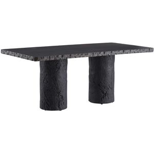 Gemini 72 X 30 inch Matte Carbon Outdoor Dining Table