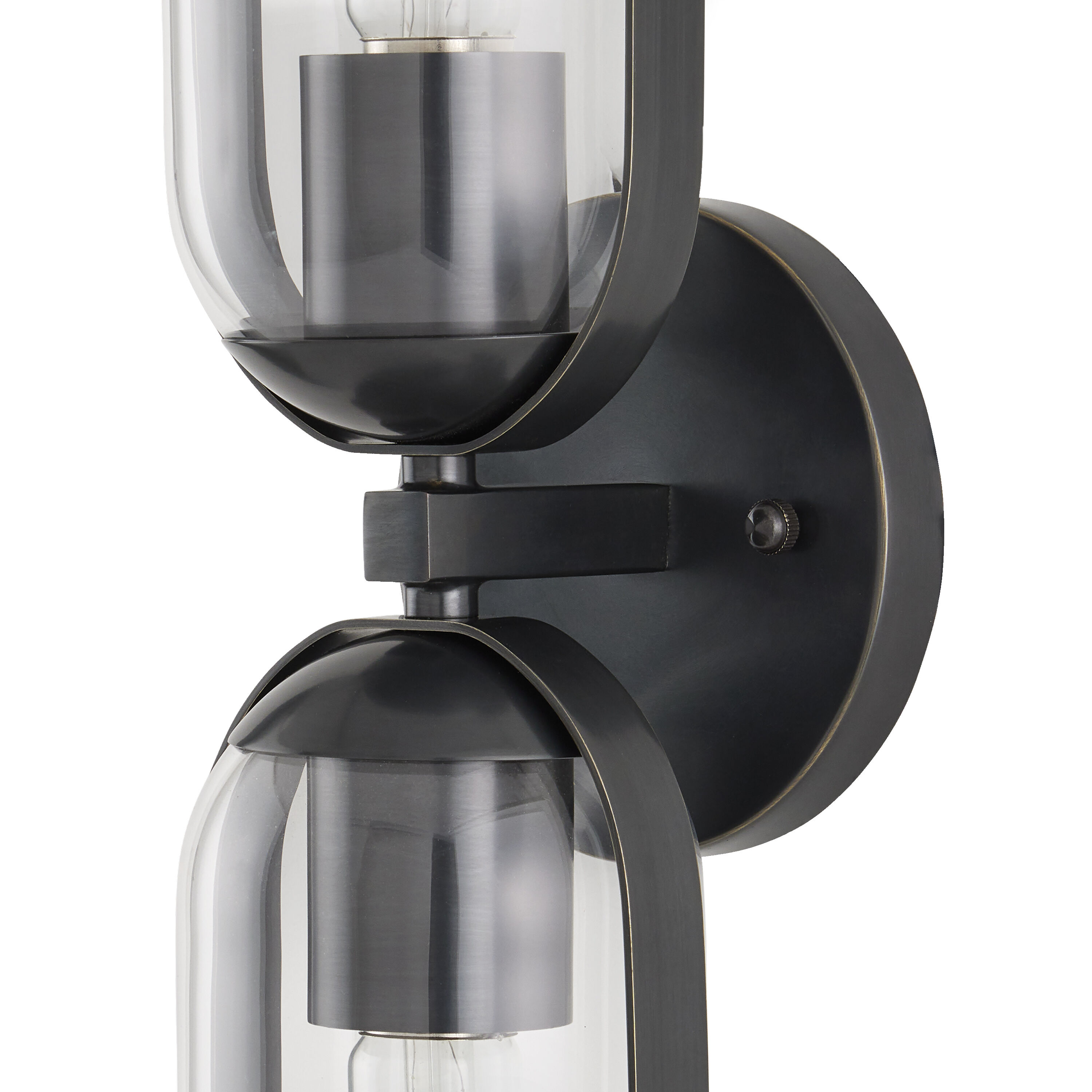 Bonardi 2 Light 5 inch Oil Rubbed Bronze and Clear Bath Sconce Wall Light