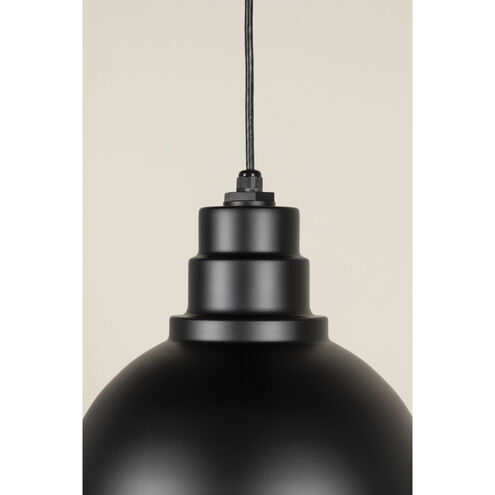 Ventura 1 Light 16 inch Matte Black Pendant Ceiling Light, RLM Essentials