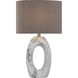 Clover II 27 inch 150.00 watt Marbled Table Lamp Portable Light