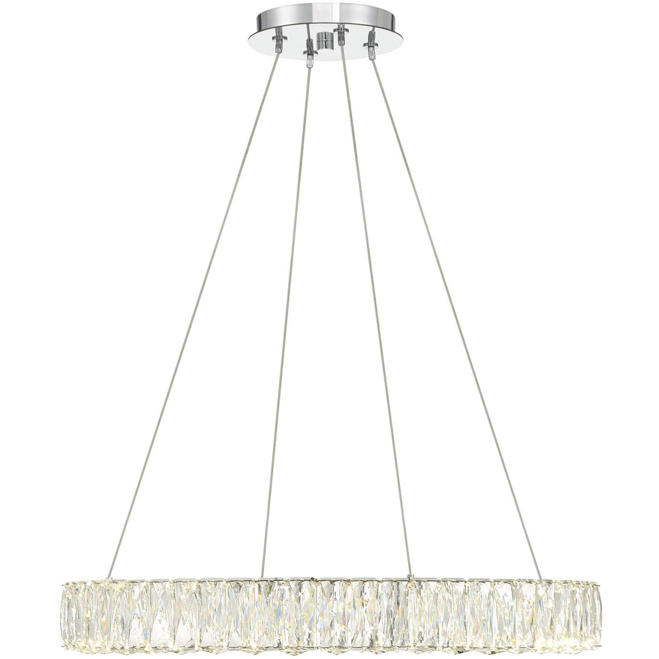 Dickinson 1 Light 24 inch Chrome Pendant Ceiling Light