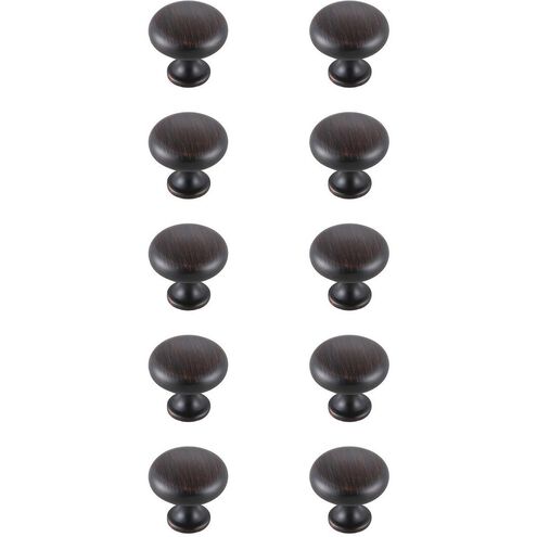 Cadon Oil-Rubbed Bronze Hardware Cabinet Knob, Set of 10