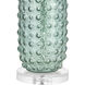 Caicos 25 inch 100 watt Seafoam Green with Clear Table Lamp Portable Light