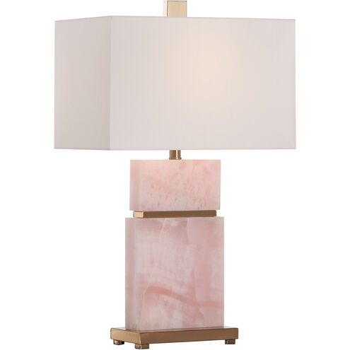 Rose 21 inch 100.00 watt Pink and Gold Table Lamp Portable Light