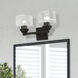 Aragon 2 Light 15 inch Black Vanity Sconce Wall Light