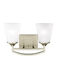 Hanford 2 Light 14.56 inch Brushed Nickel Wall Bath Fixture Wall Light