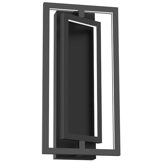 Mondrian LED 8 inch Black Semi-Flush Mount Ceiling Light