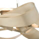 Flux LED 39.4 inch Soft Gold Pendant Ceiling Light, Large