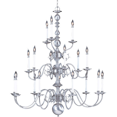 Jamestown 18 Light 46 inch Polished Brass Foyer Chandelier Ceiling Light