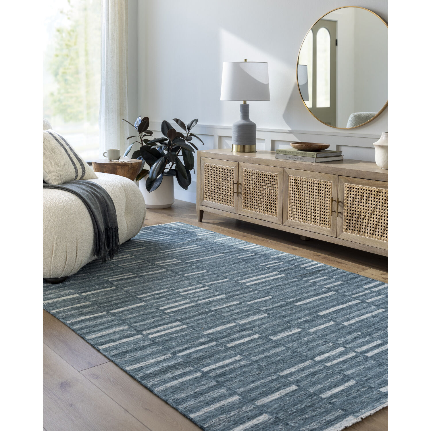 Marseille 120 X 96 inch Nickel Handmade Rug in 8 x 10