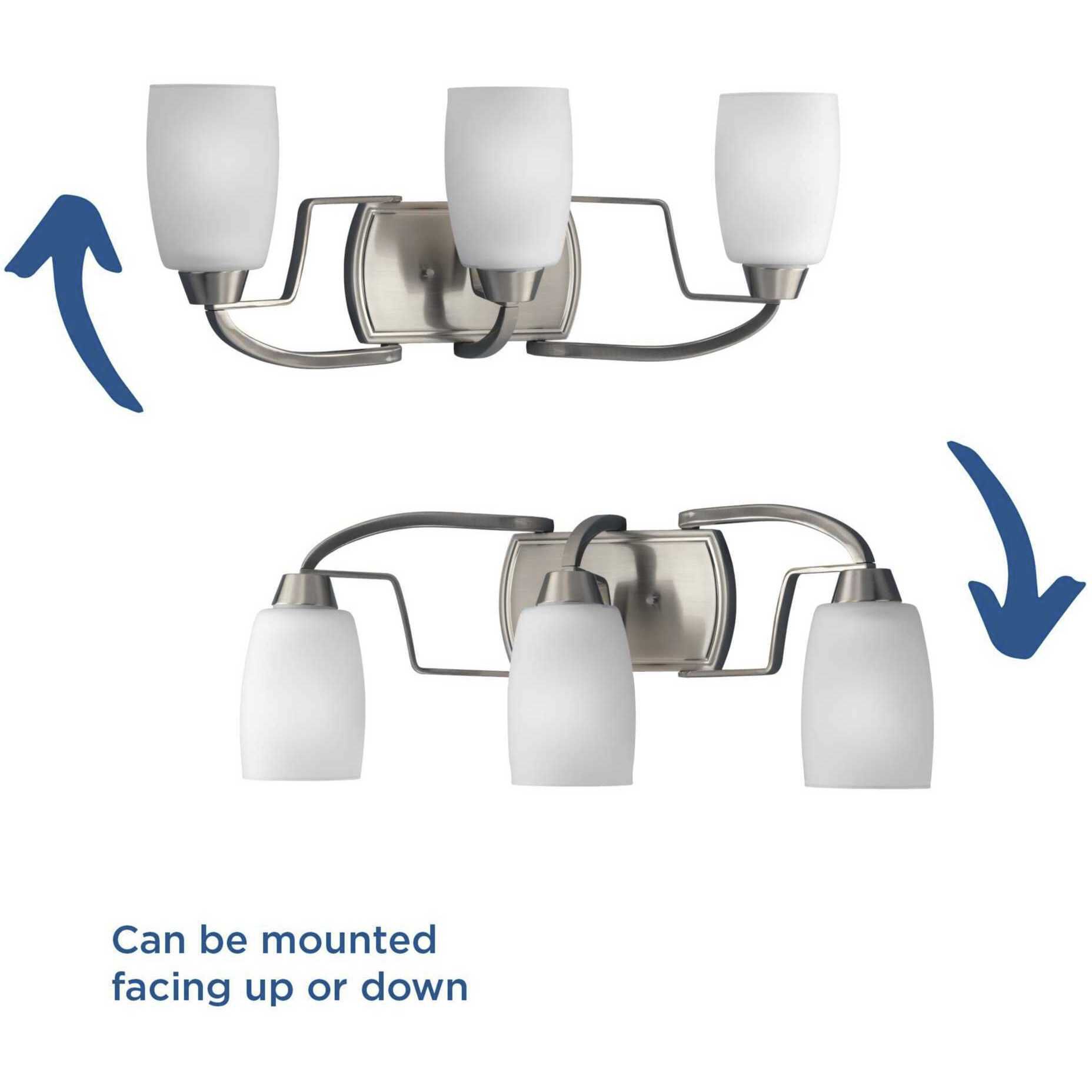 Wisten 3 Light 21 inch Brushed Nickel Bath Vanity Wall Light in Bulbs Not Included, Standard