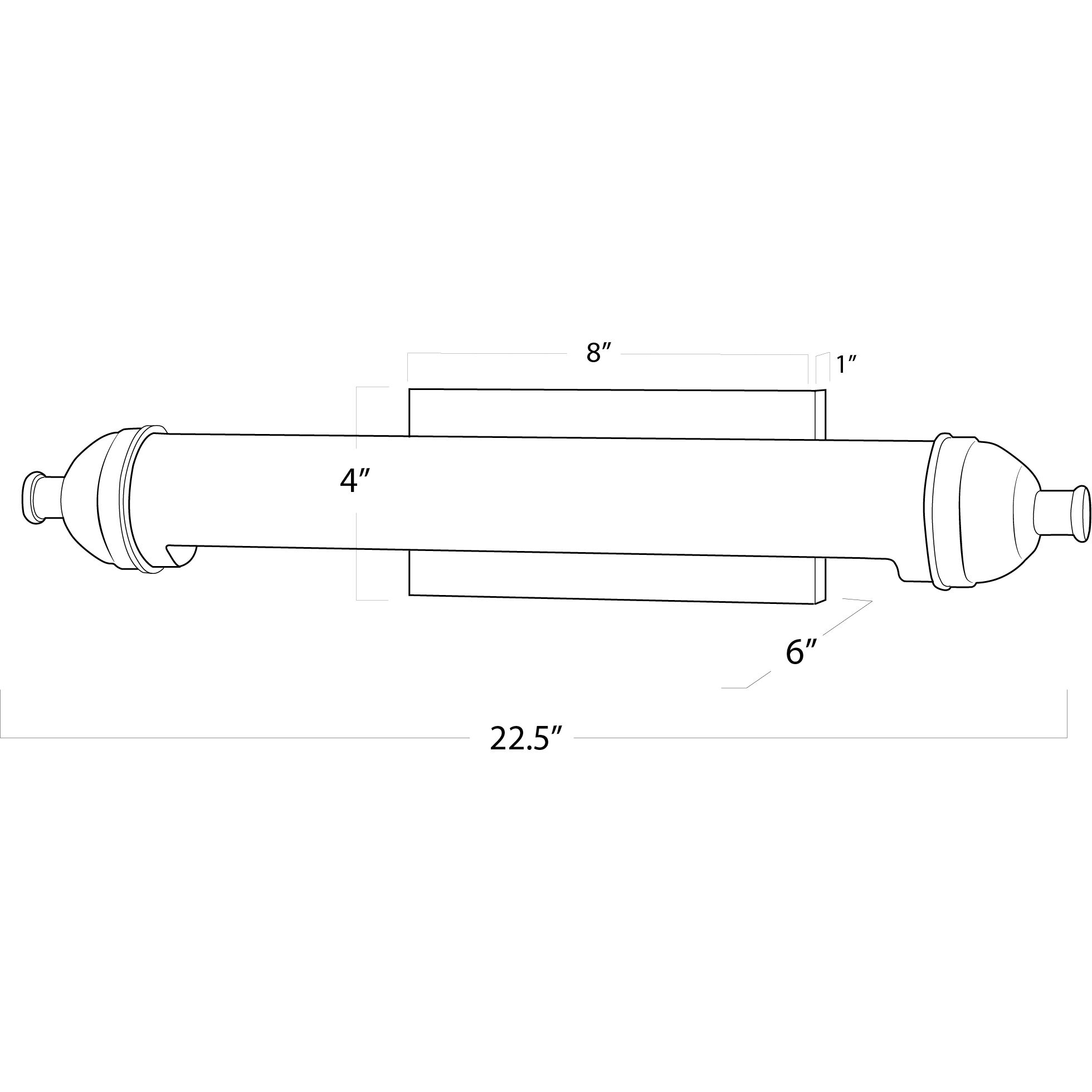 Devon 50 watt 22.5 inch Polished Nickel Picture Light Wall Light, Large