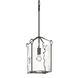 Bow 1 Light 9.8 inch Dark Smoke Mini Pendant Ceiling Light in Water, Tall