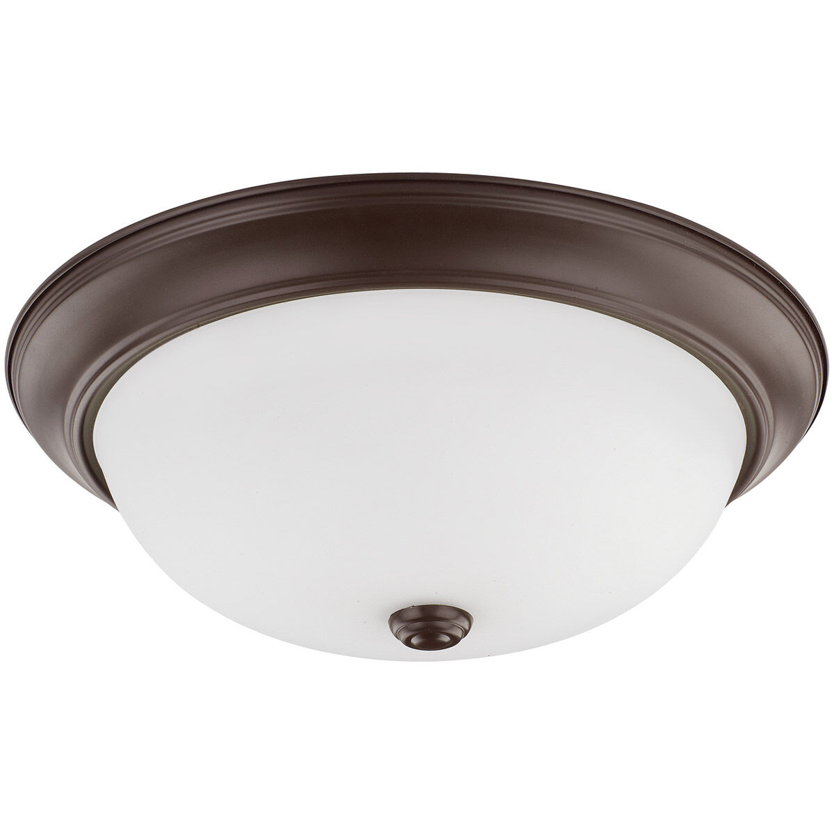 Elijah 3 Light 15 inch Bronze Flush Mount Ceiling Light