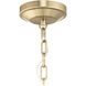 Lieon 3 Light 21 inch Champagne Bronze Convertible Pendant Ceiling Light