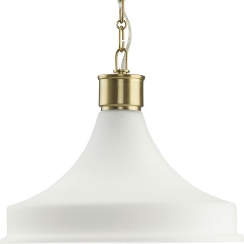 Graelyn 1 Light 14 inch Brushed Gold Pendant Ceiling Light, Design Series