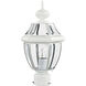 Monterey 1 Light 17 inch White Outdoor Post Top Lantern