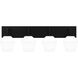 Nielson 4 Light 29.25 inch Matte Black Bath Light Wall Light, Extra Large