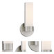 Bond LED 6 inch Brushed Nickel Vanity Light Wall Light