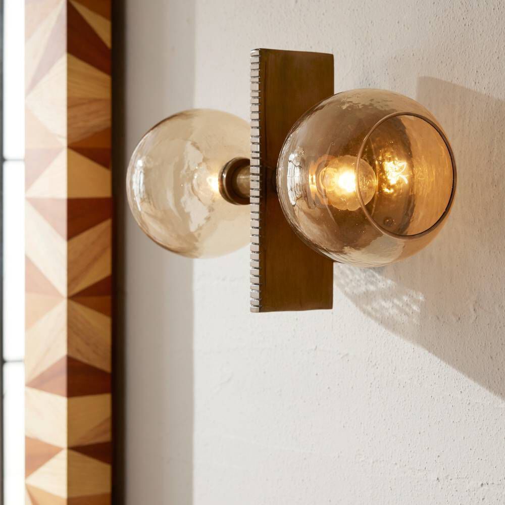 Chamberlin 2 Light 13 inch Smoke Sconce Wall Light