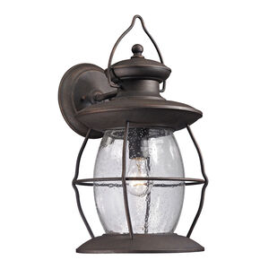 Octavia 1 Light 18 inch Weathered Charcoal Outdoor Sconce