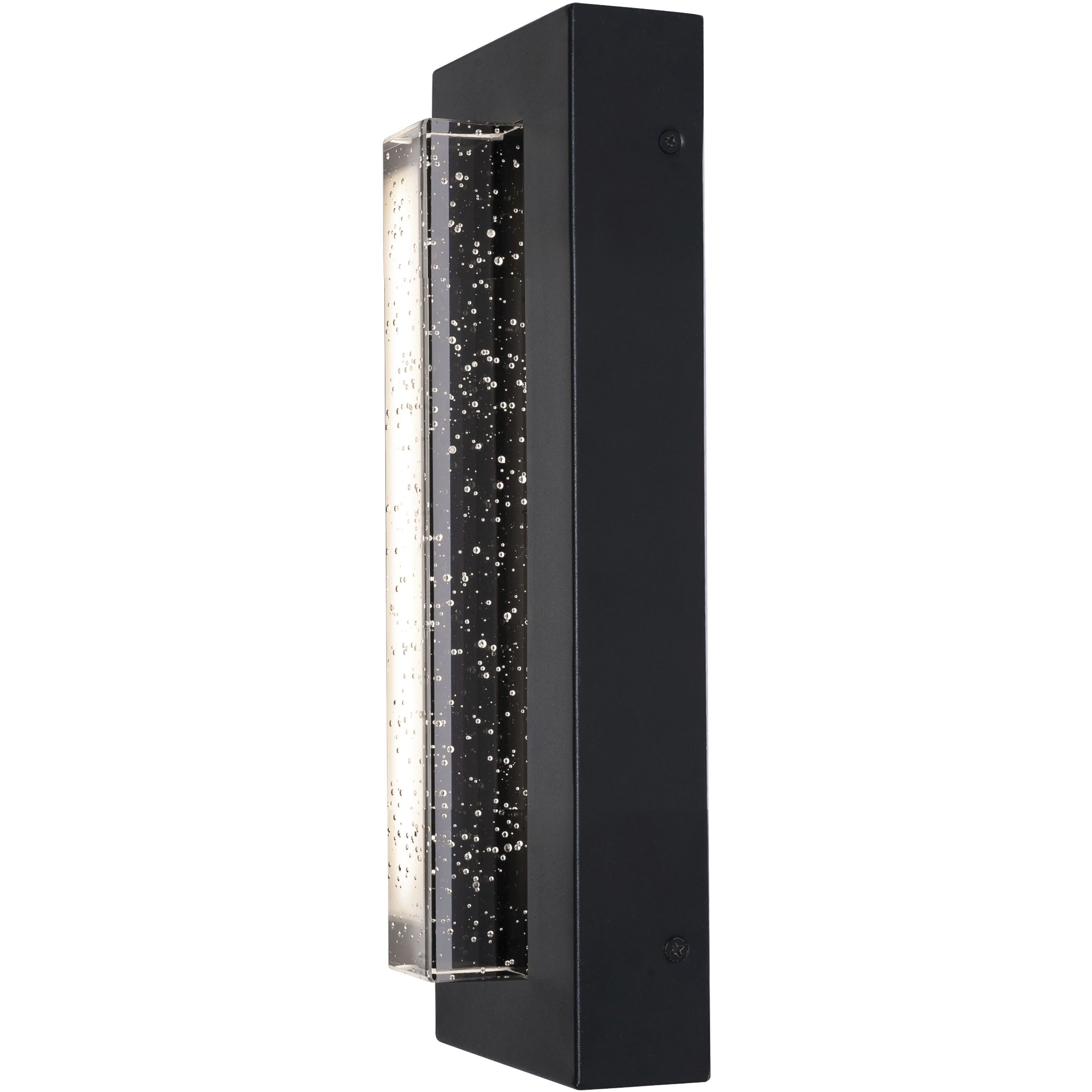 Beam LED 12 inch Black Outdoor Sconce
