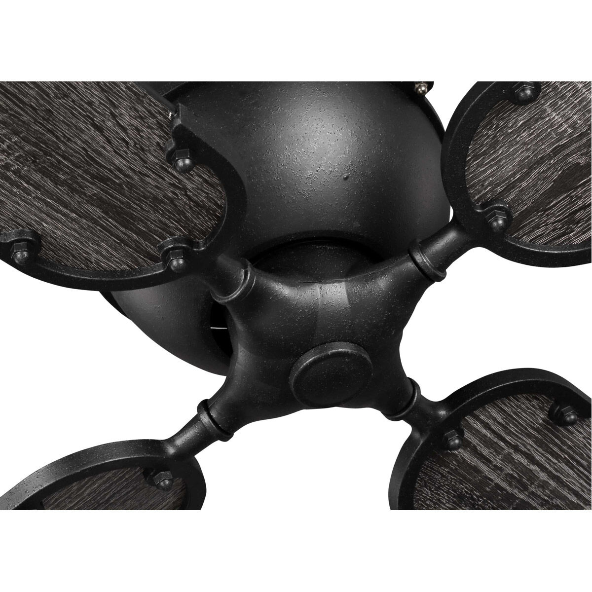 Royer 56 inch Forged Black with Distressed Ebony Blades Ceiling Fan