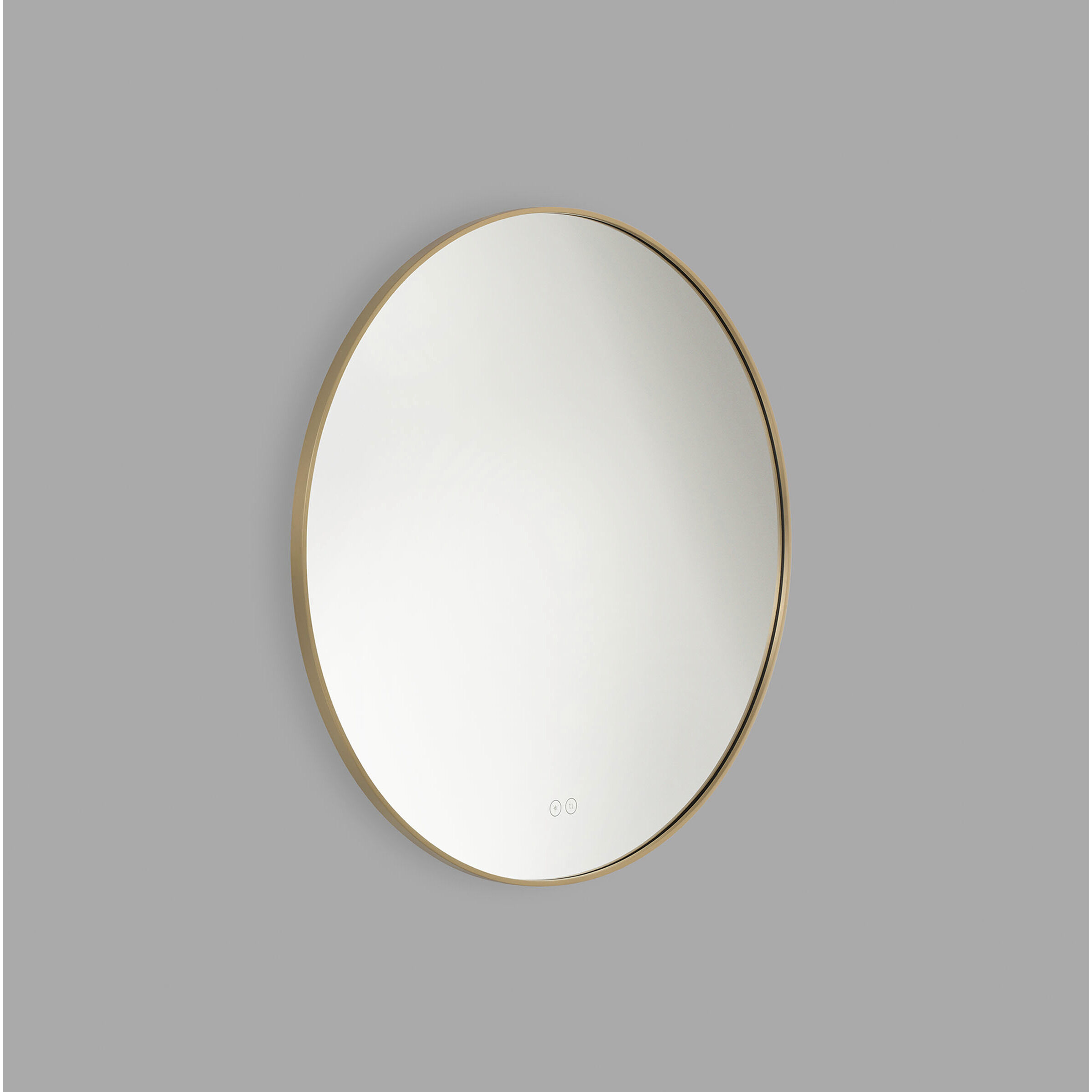 Cadre 30 X 30 inch Satin Brass Backlit Wall Mirror